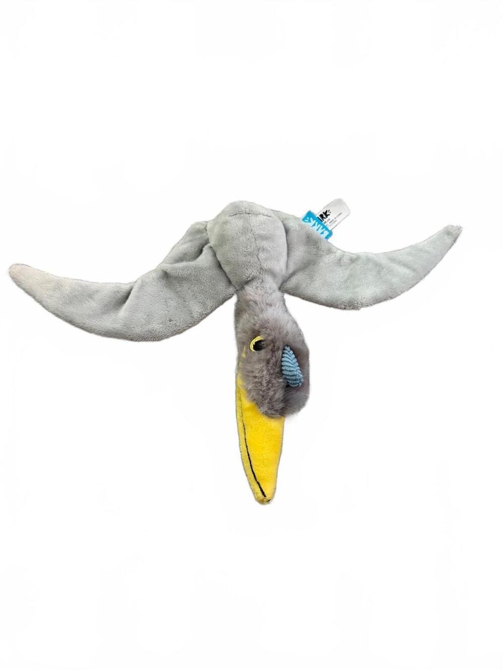 BARK Plush Pterodactyl Dog Toy with Squeaker, Soft and Durable Small Dog